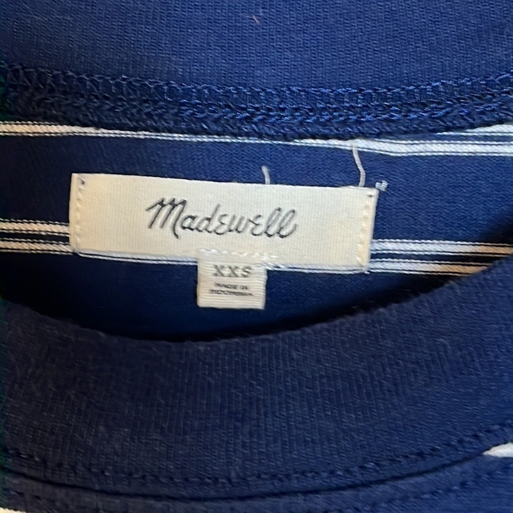Madewell tina stripe t-Shirt dress size XXS - Picture 3 of 8